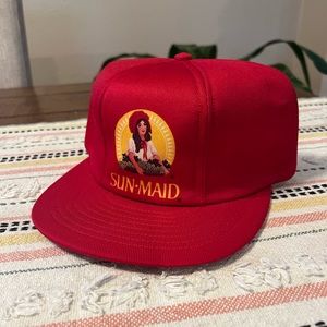 Sun maid raisin truckers hat